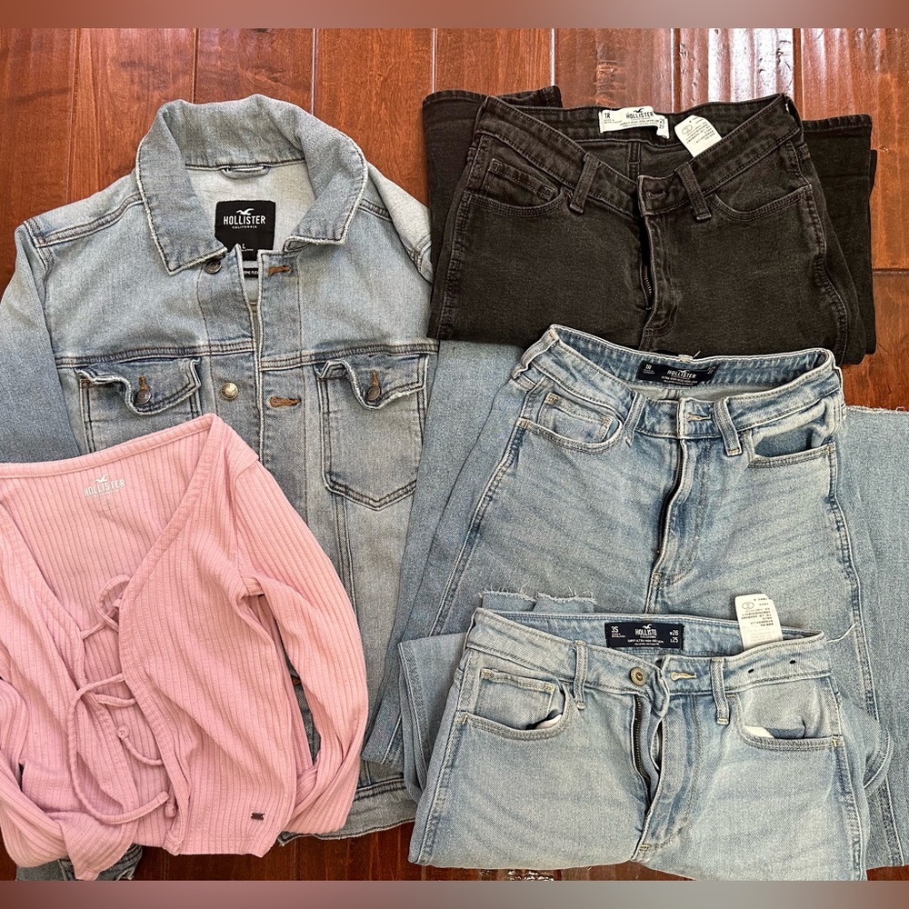 Hollister Denim Jacket and Jeans bundle